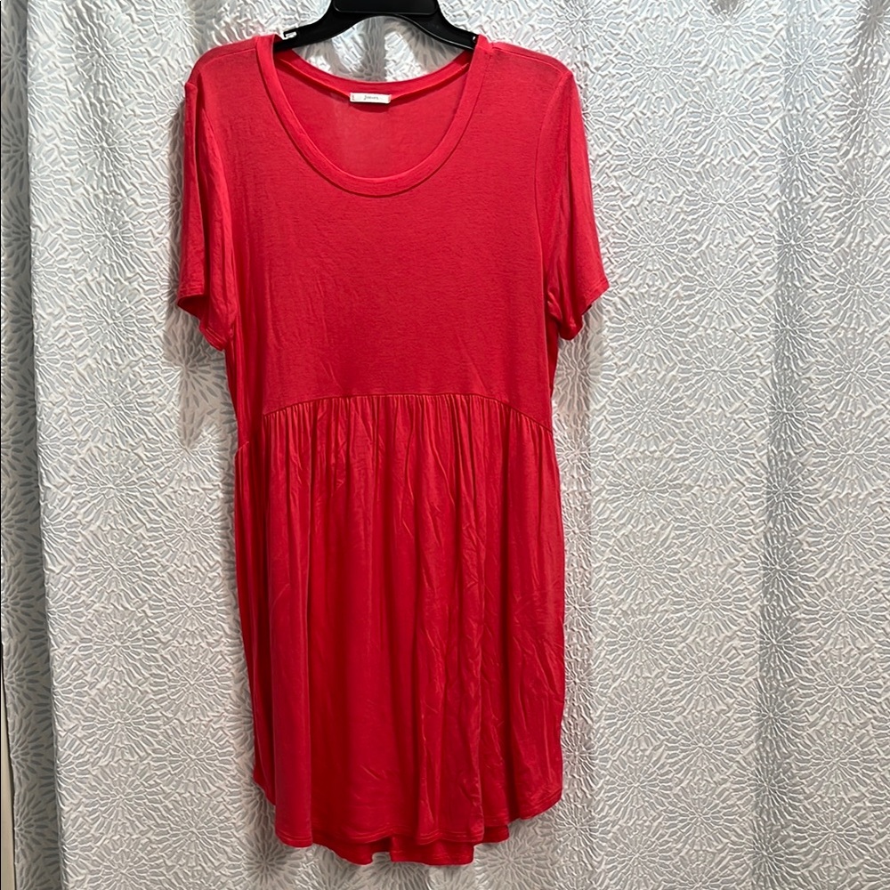 Red Short Sleeve Dress